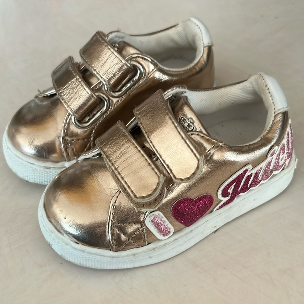 Juicy Couture toddler size 5 rose gold sneakers